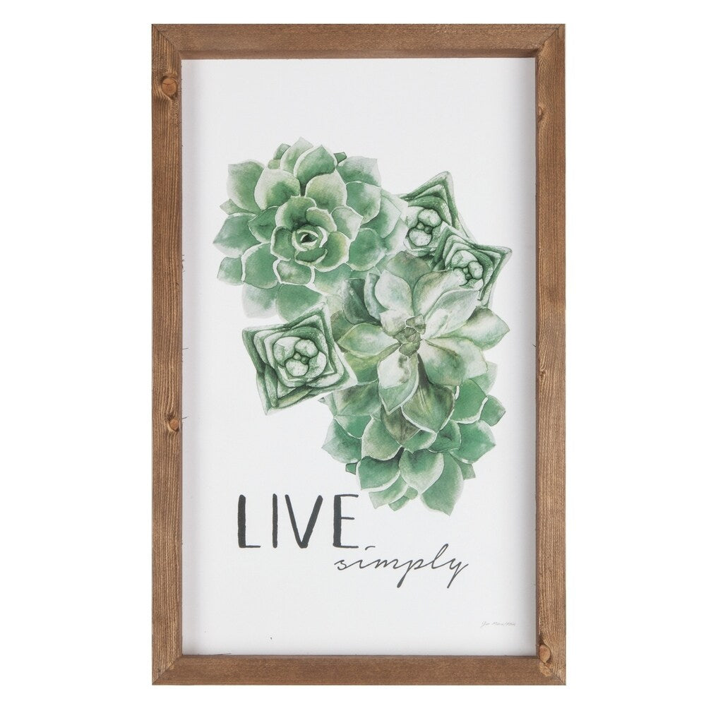 Live Simply Framed Art