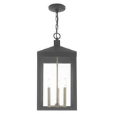 Livex Lighting Nyack 3 Light 11" Wide Outdoor Taper Candle Pendant