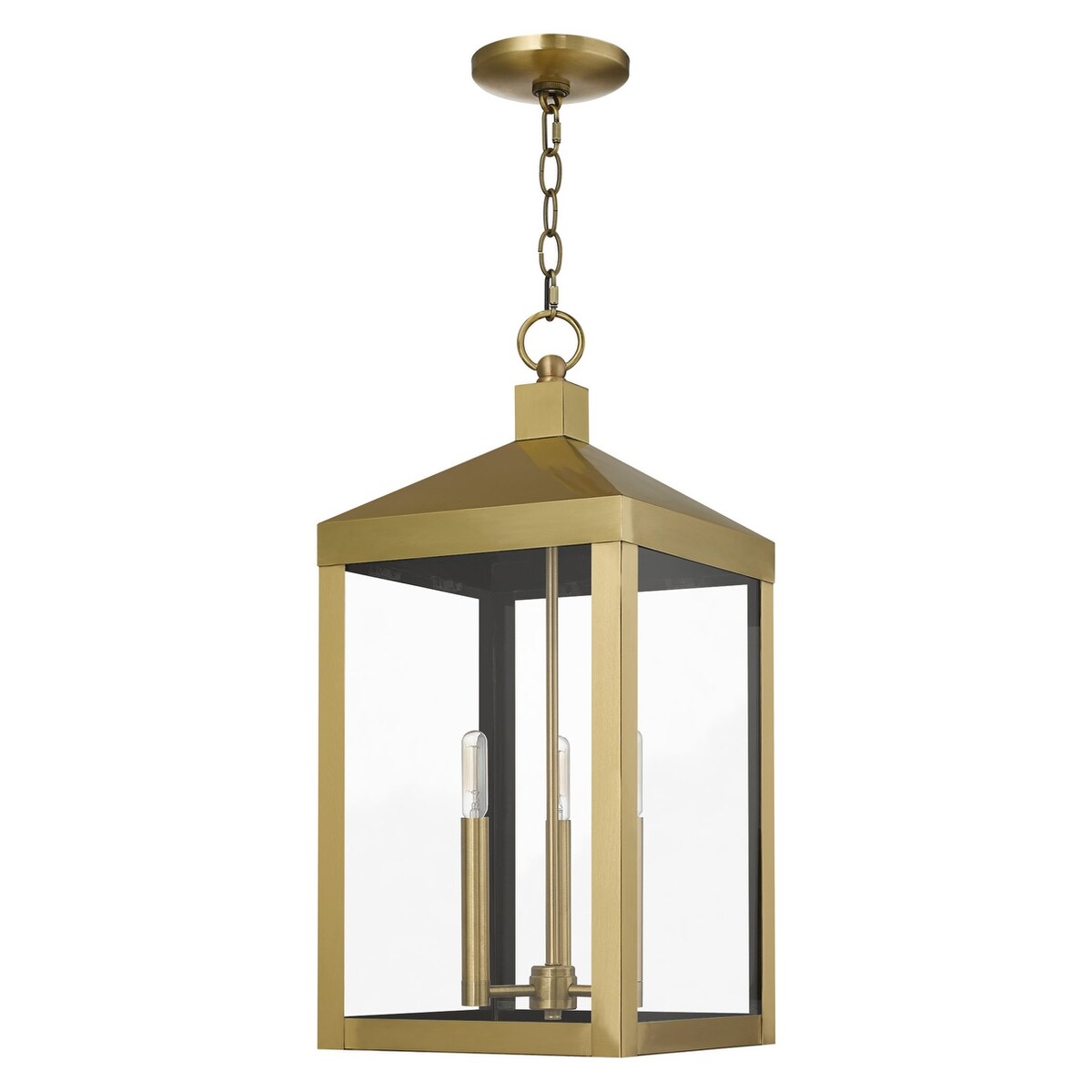 Livex Lighting Nyack 3 Light 11" Wide Outdoor Taper Candle Pendant