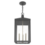 Livex Lighting Nyack 3 Light 11" Wide Outdoor Taper Candle Pendant