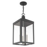 Livex Lighting Nyack 3 Light 11" Wide Outdoor Taper Candle Pendant
