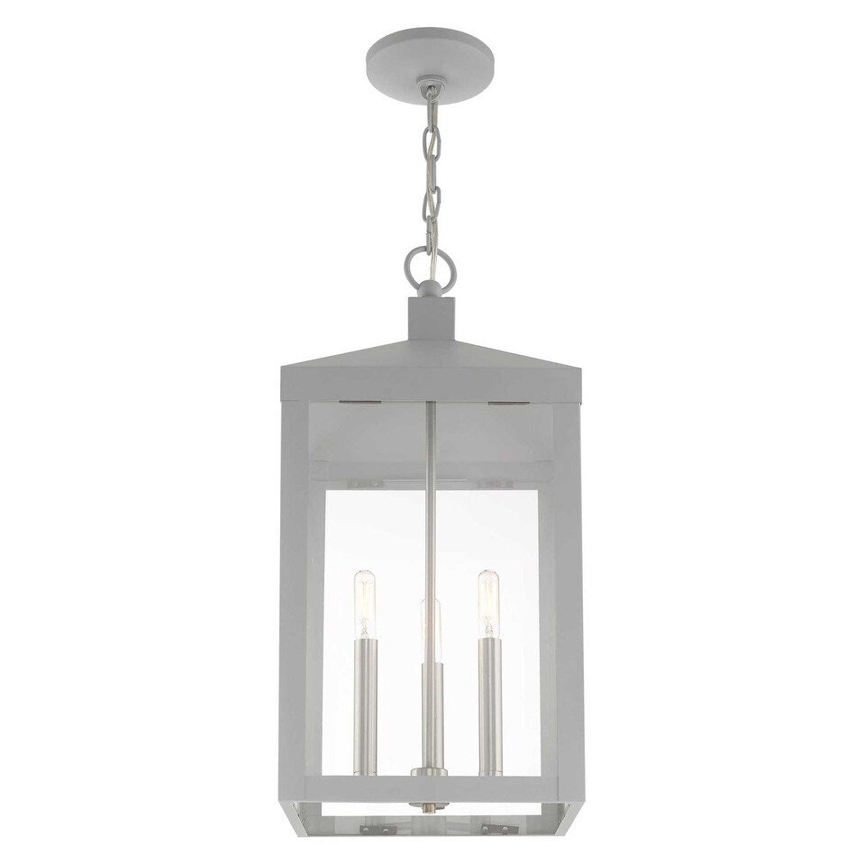 Livex Lighting Nyack 3 Light 11" Wide Outdoor Taper Candle Pendant