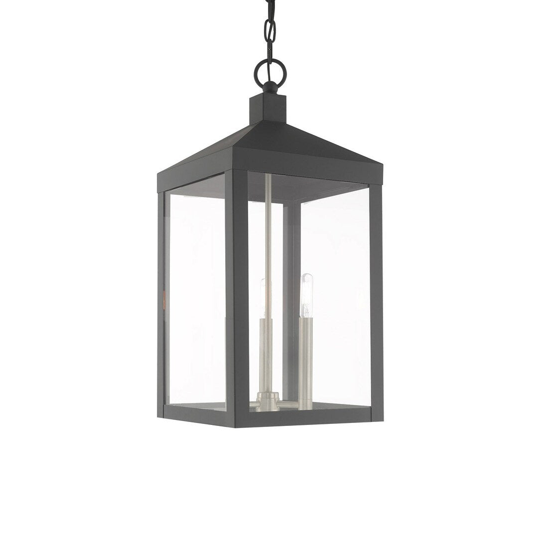 Livex Lighting Nyack 3 Light 11" Wide Outdoor Taper Candle Pendant