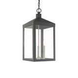 Livex Lighting Nyack 3 Light 11" Wide Outdoor Taper Candle Pendant