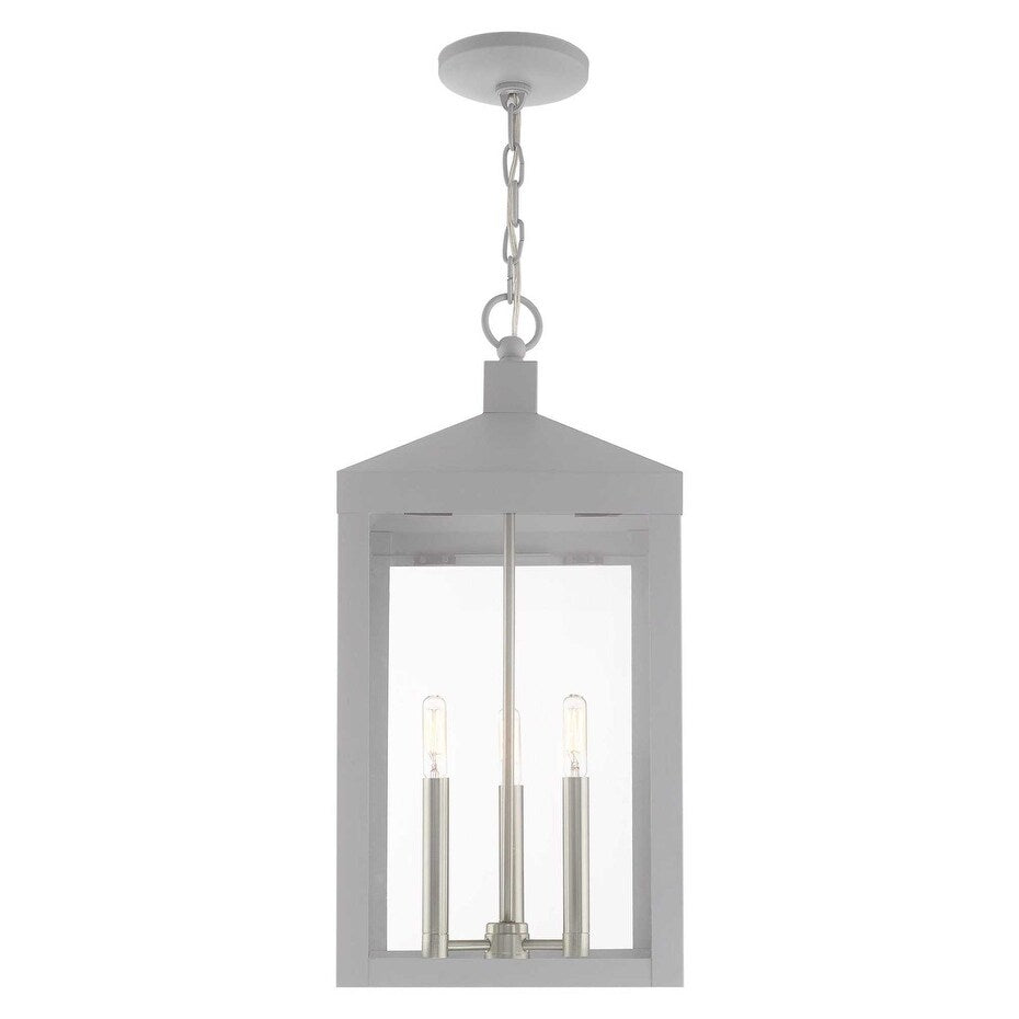 Livex Lighting Nyack 3 Light 11" Wide Outdoor Taper Candle Pendant
