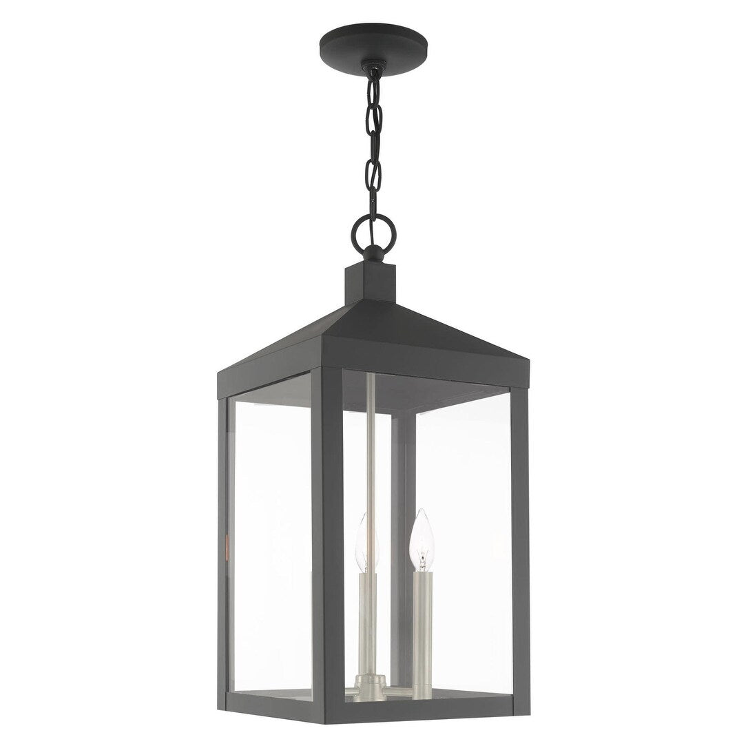 Livex Lighting Nyack 3 Light 11" Wide Outdoor Taper Candle Pendant