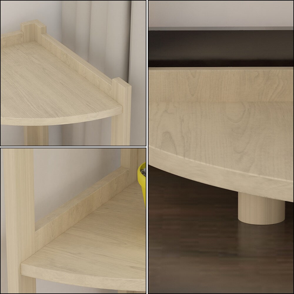 Corner Bookshelves Bookcase Shelves Storage Rack Bookshelf