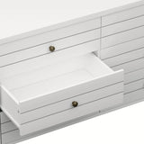 Living Essentials by Hillsdale Harmony Wood 6 Drawer Dresser