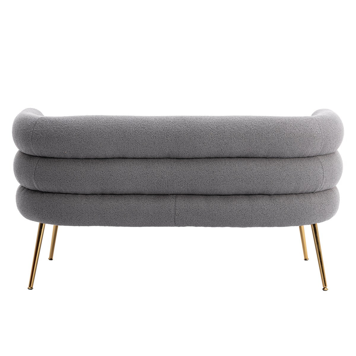 Living Room Accent Chair Breathable Plush Touch Fabric Lounge Chair & Tufted Cushions Arm Chairs with Stainless Steel Legs