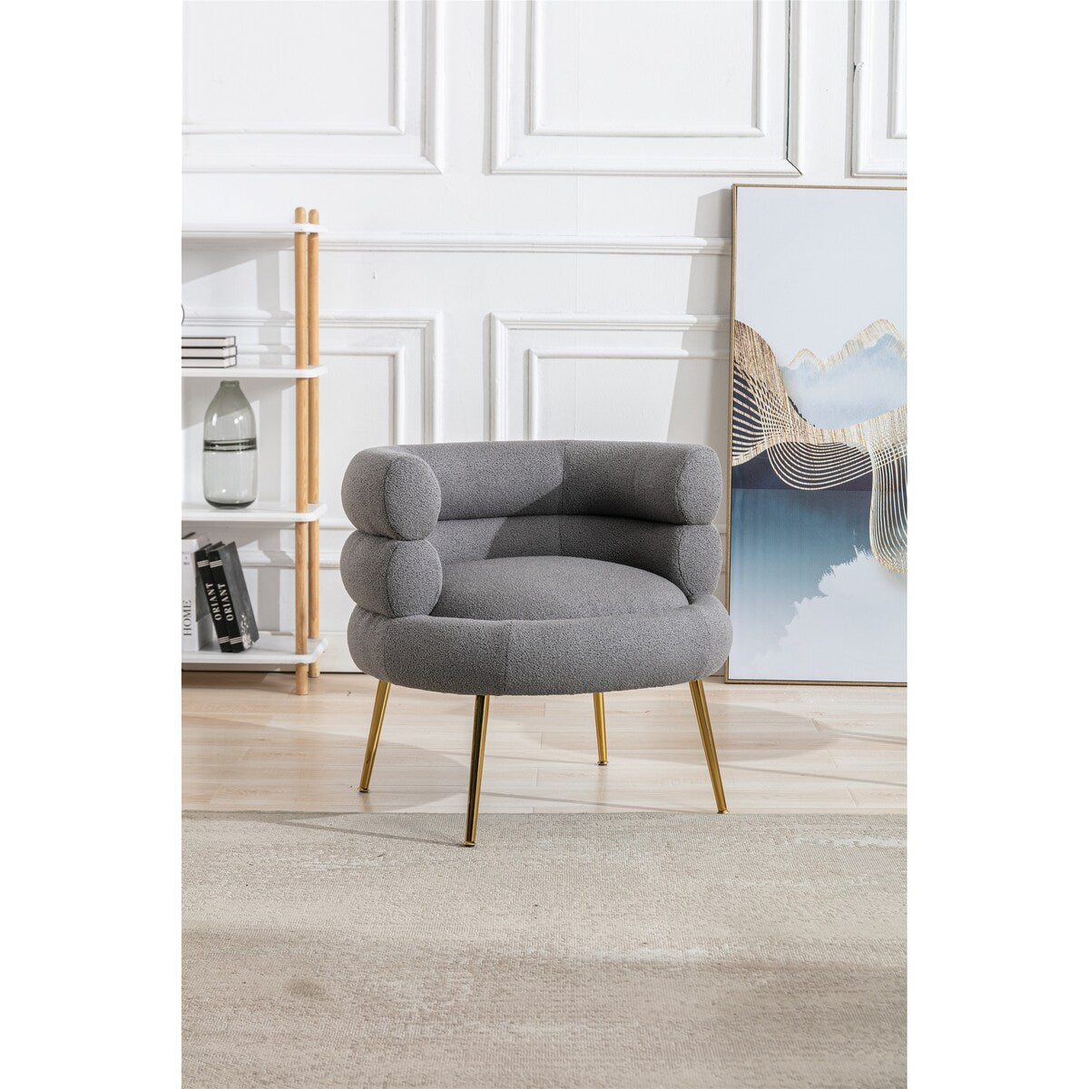 Living Room Accent Chair Plush Touch Lounge Chair & Tufted Cushions