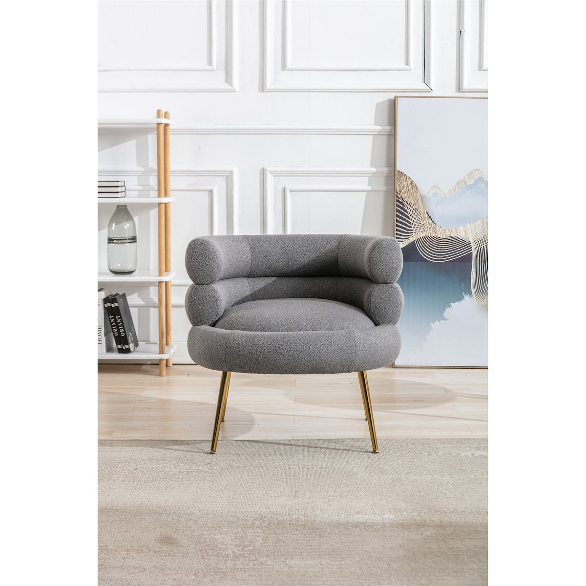 Living Room Accent Chair Plush Touch Lounge Chair & Tufted Cushions