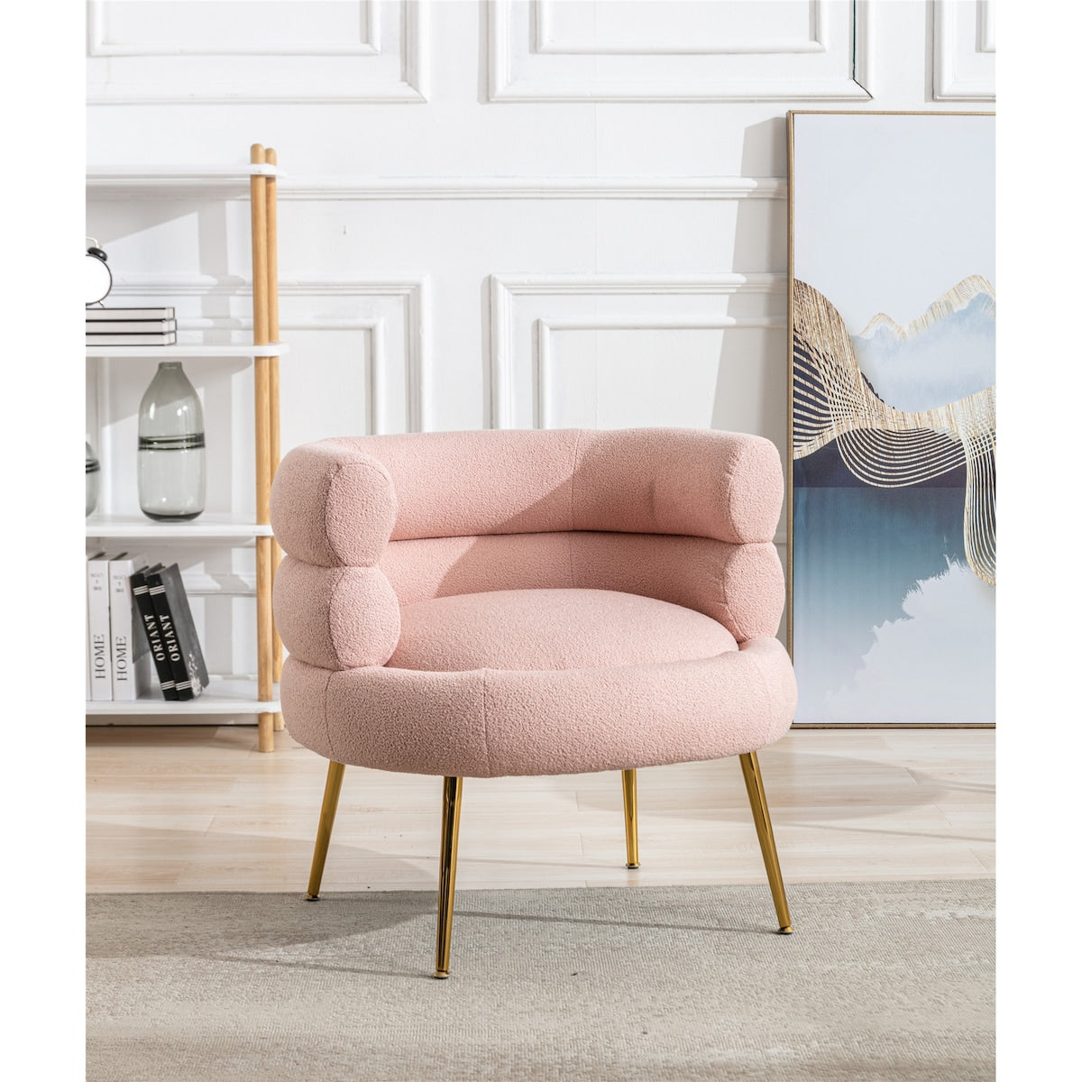 Living Room Accent Chair Plush Touch Lounge Chair & Tufted Cushions
