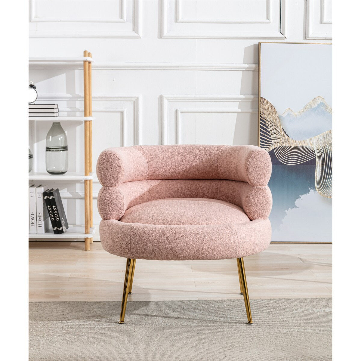 Living Room Accent Chair Plush Touch Lounge Chair & Tufted Cushions