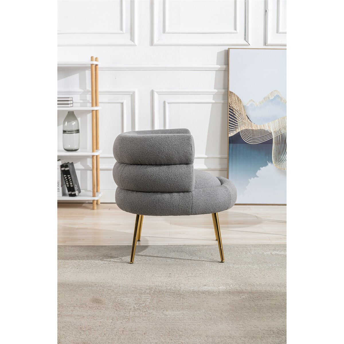 Living Room Accent Chair Plush Touch Lounge Chair & Tufted Cushions