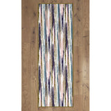 Living Room Area Rug Nonslip, Abstract Brushstrokes Glitter Pattern