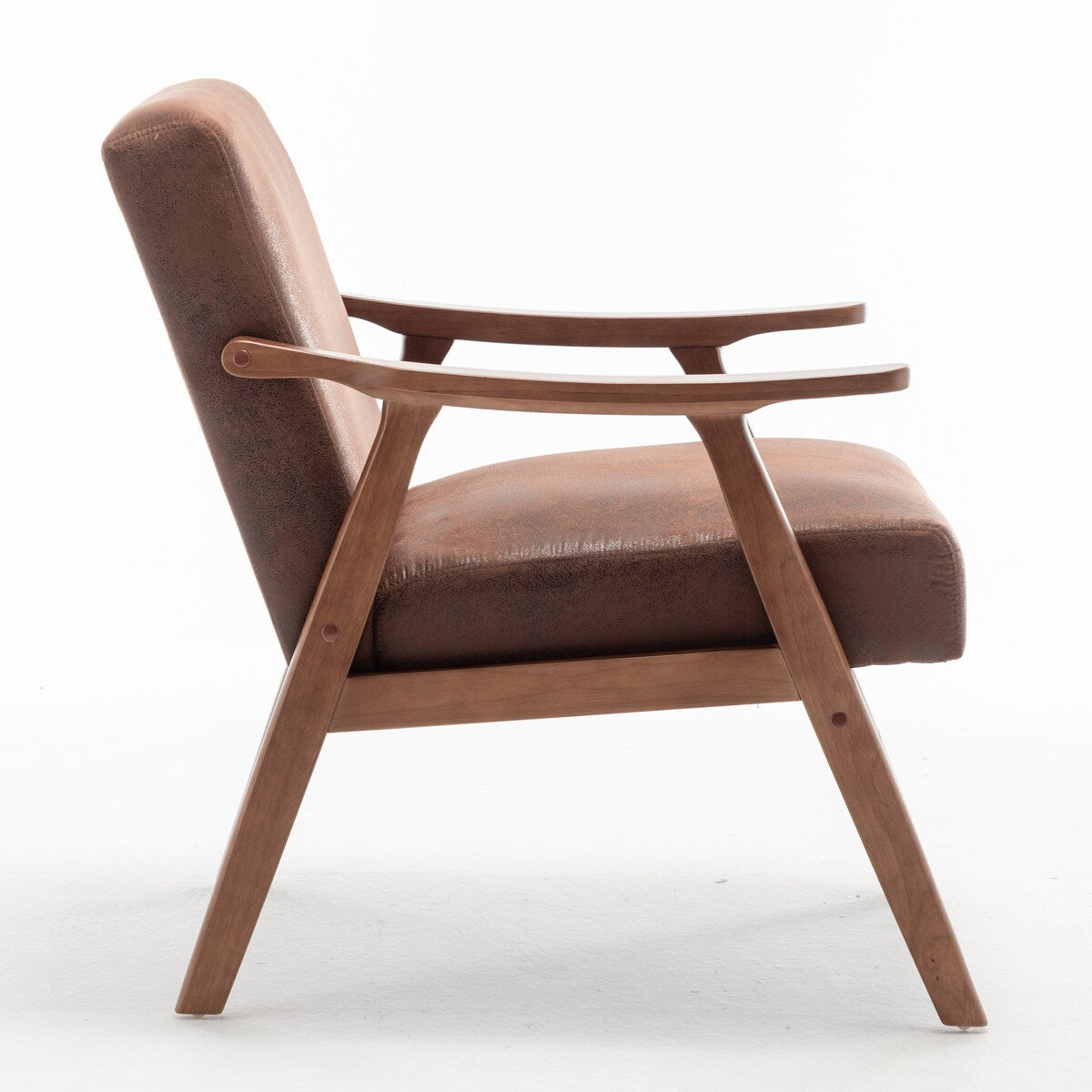 Living Room Chair with Solid Wood Frame, Accent Chair Extra-Thick Backrest, Wingback Chair for Bedroom, Lounge Chair Indoor