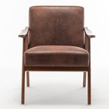 Living Room Chair with Solid Wood Frame, Accent Chair Extra-Thick Backrest, Wingback Chair for Bedroom, Lounge Chair Indoor