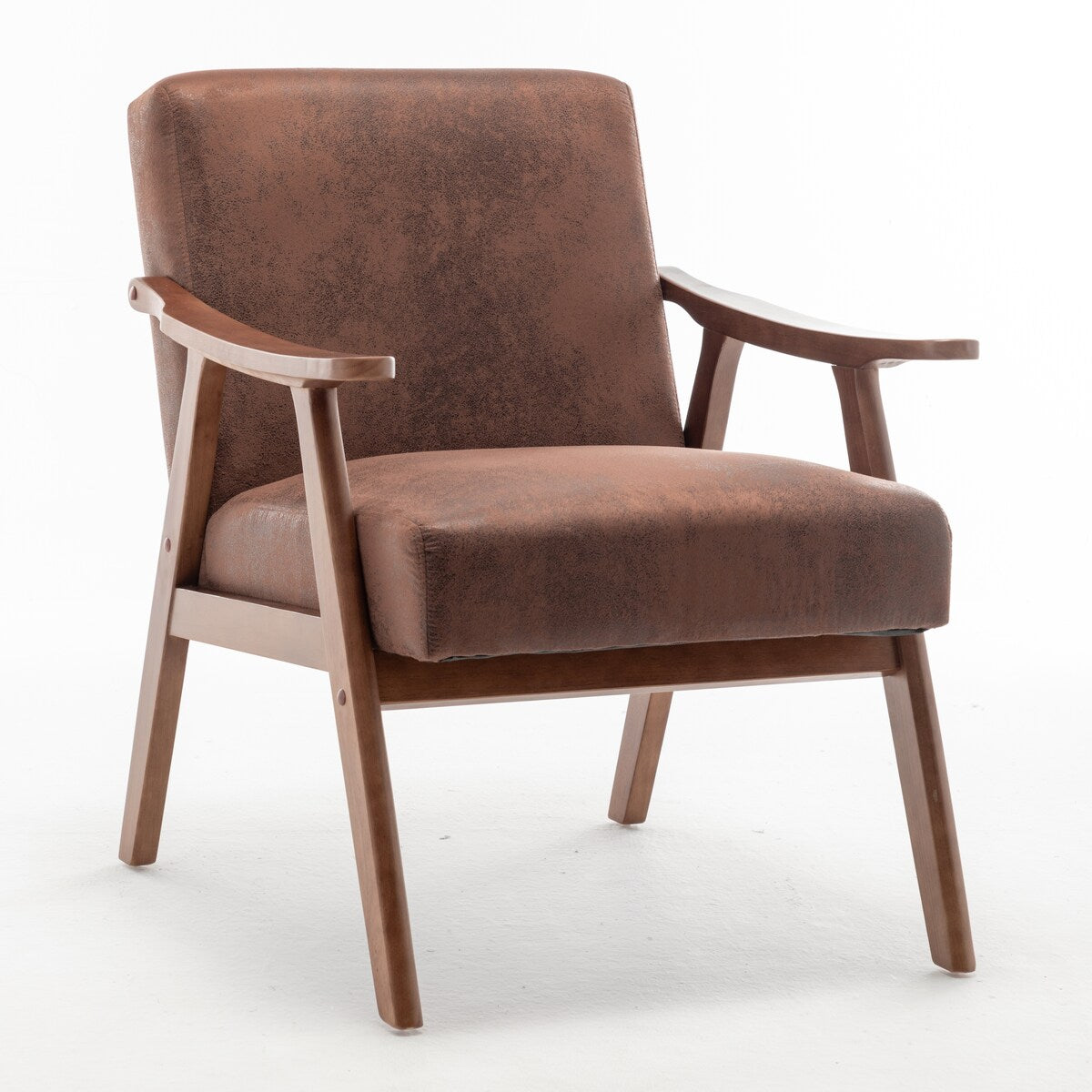 Living Room Chair with Solid Wood Frame, Accent Chair Extra-Thick Backrest, Wingback Chair for Bedroom, Lounge Chair Indoor