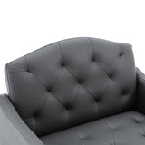 Living Room Furniture Accent Chair Leisure Single Sofa Living Room Chairs with Rose Golden Feet, White PU