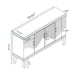 Living Room Large Size 4-Door Cabinet