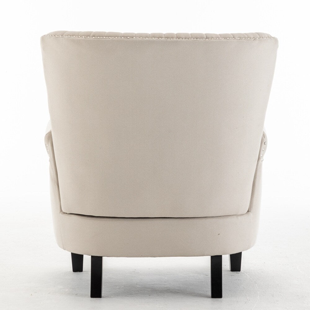 Living Room Tufted Wingback Chair Accent Chair