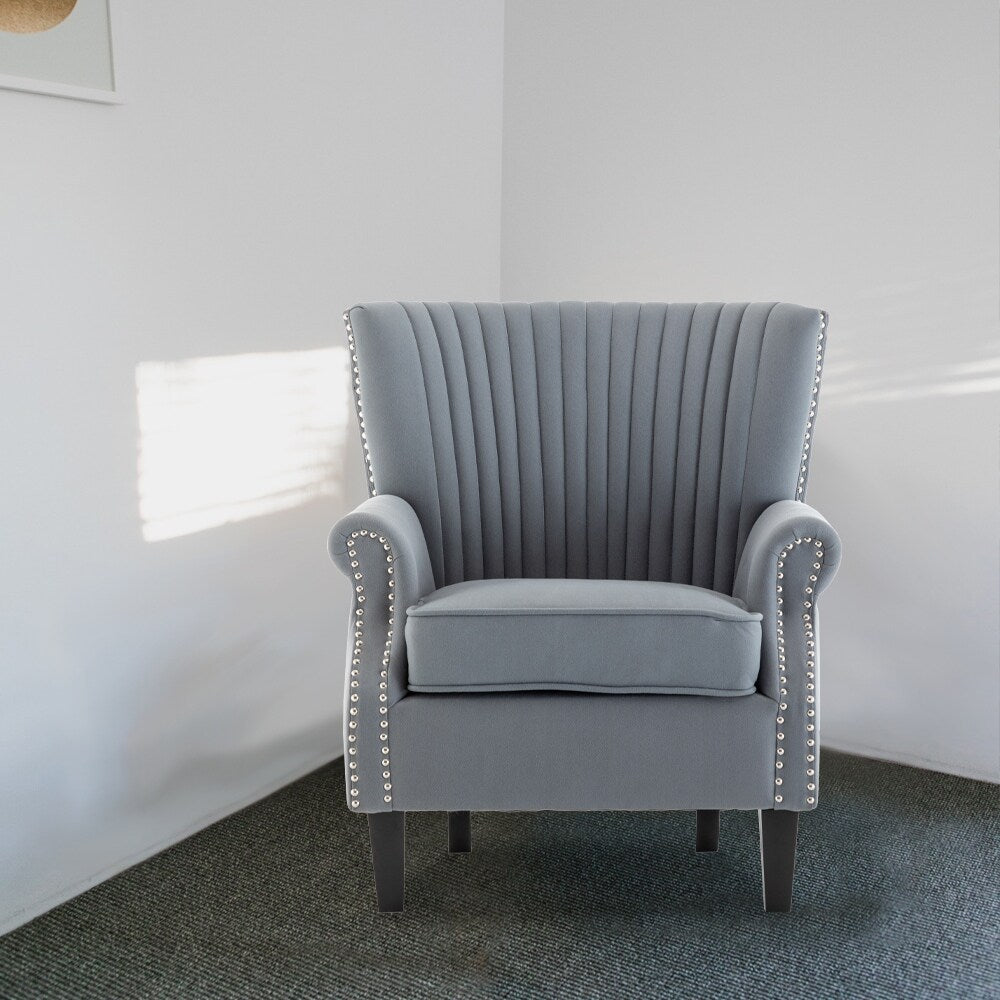 Living Room Tufted Wingback Chair Accent Chair