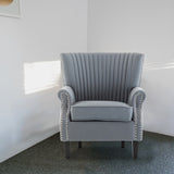 Living Room Tufted Wingback Chair Accent Chair