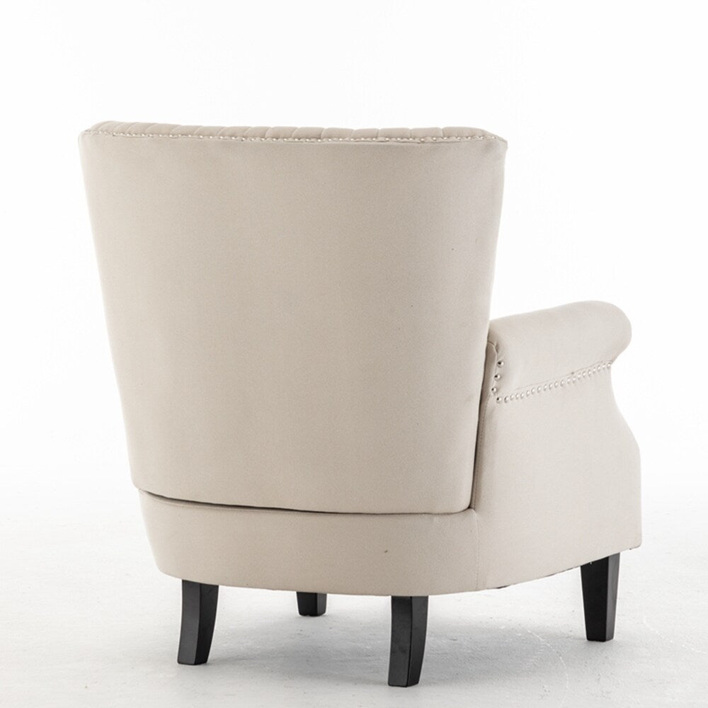 Living Room Tufted Wingback Chair Accent Chair