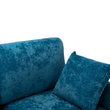 Living Room U-shape Sectional Sleeper Sofa with Chaise and Ottoman, Recliner Sofa with Removable Cushions and Pillows
