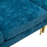 Living Room U-shape Sectional Sleeper Sofa with Chaise and Ottoman, Recliner Sofa with Removable Cushions and Pillows