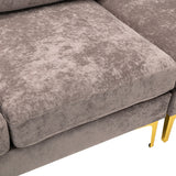 Living Room U-shape Sectional Sleeper Sofa with Chaise and Ottoman, Recliner Sofa with Removable Cushions and Pillows