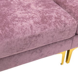 Living Room U-shape Sectional Sleeper Sofa with Chaise and Ottoman, Recliner Sofa with Removable Cushions and Pillows