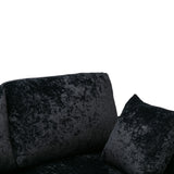 Living Room U-shape Sectional Sleeper Sofa with Chaise and Ottoman, Recliner Sofa with Removable Cushions and Pillows