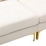 Living Room U-shape Sectional Sleeper Sofa with Chaise and Ottoman, Recliner Sofa with Removable Cushions and Pillows