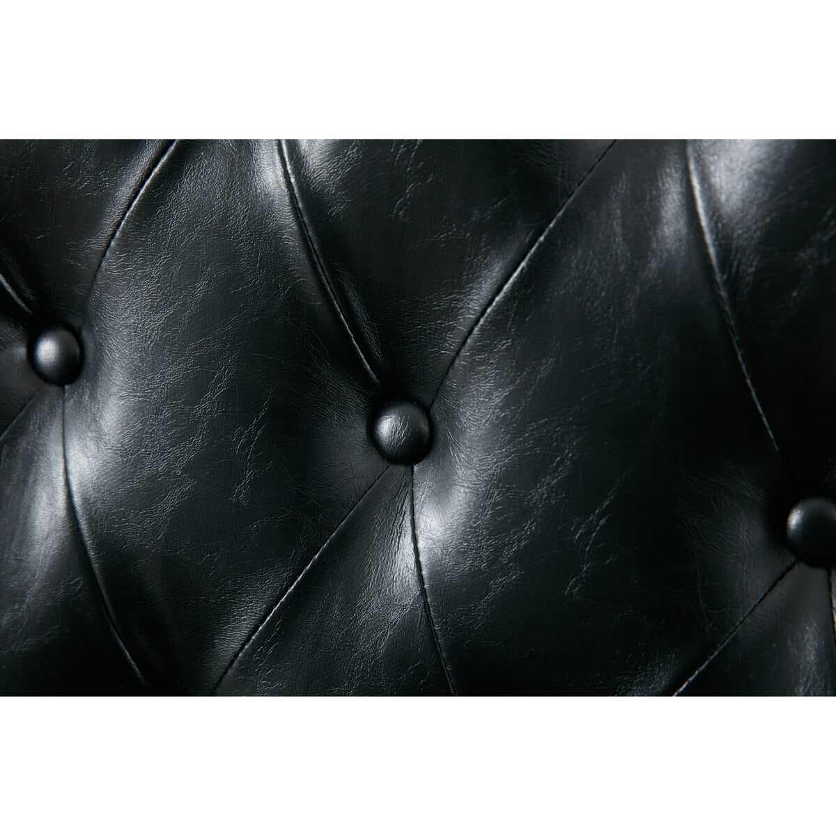 Living Room Wood Frame Accent Chair Modern Armchair Lounge Chair Sofa Removable Cushion Seat Arm Chairs for Bedroom, Black PU