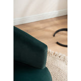 Livingroom Velvet Accent Chair with Adjustable Feet Screws Tub Chair Modern Wooden Frame Arm Chair with Metal Legs