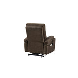Liyasi Electric Power Lift Recliner Chair Sofa with Massage and Heat for Elderly, 3 Positions, 2 Side Pockets and Cup Holders, U
