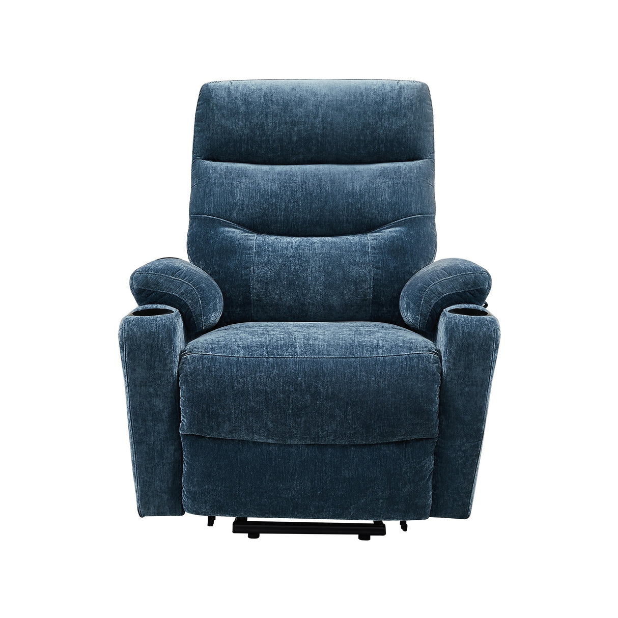 Liyasi Electric Power Lift Recliner Chair Sofa with Massage and Heat for Elderly, 3 Positions, 2 Side Pockets and Cup Holders, U