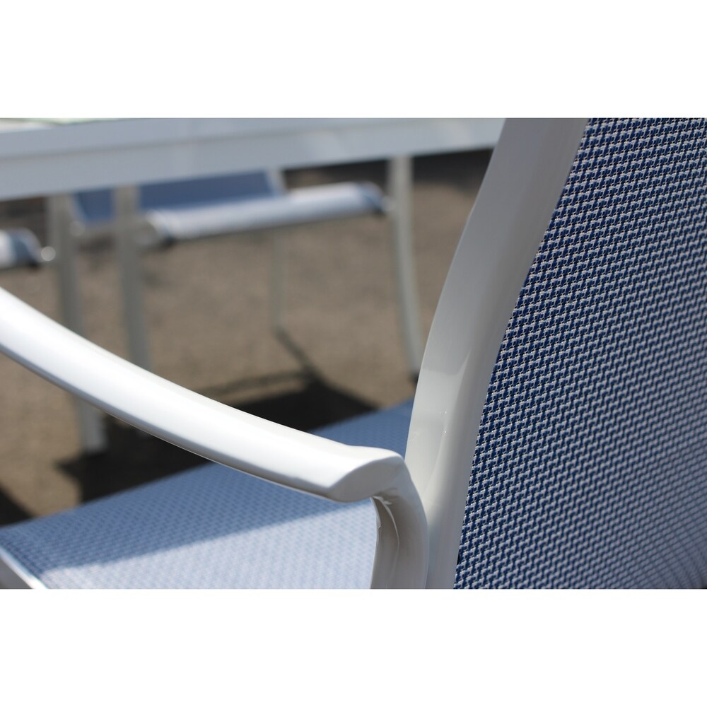 Lizy 5 Pc Oceanside Blue Dining Set