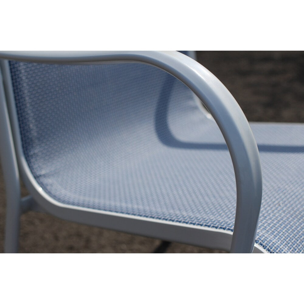 Lizy 5 Pc Oceanside Blue Dining Set