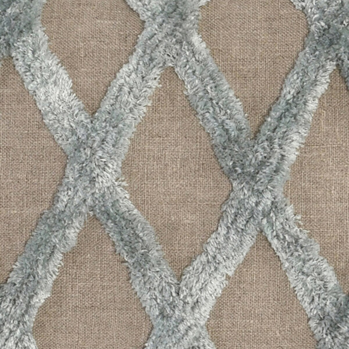 Lo 14 x 20 Lumbar Linen Accent Throw Pillow, Tufted Diamond Pattern, Gray - Brown, Gray