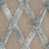 Lo 14 x 20 Lumbar Linen Accent Throw Pillow, Tufted Diamond Pattern, Gray - Brown, Gray