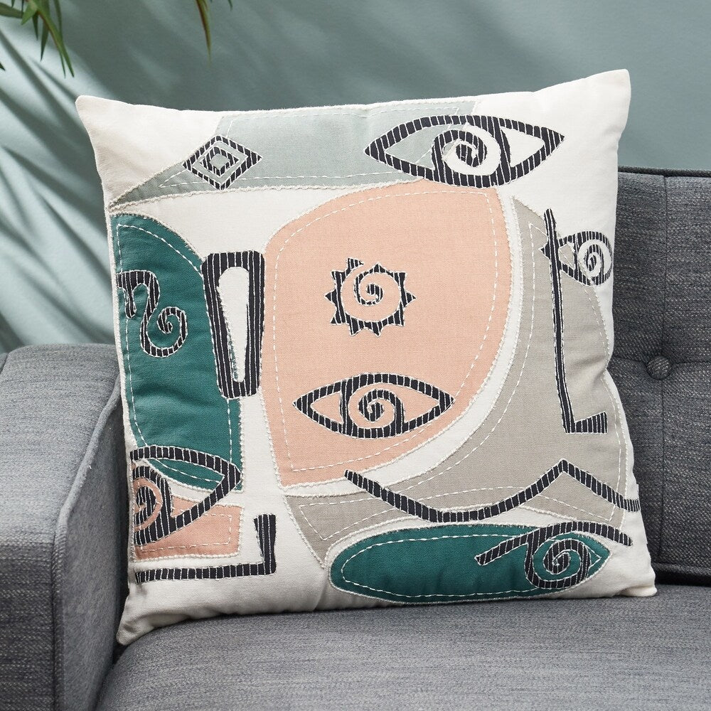 Loaldo Modern Handcrafted Fabric Pillow Cover by Christopher Knight Home
