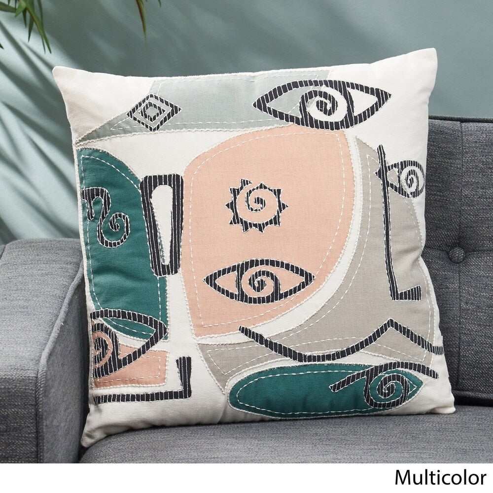 Loaldo Modern Handcrafted Fabric Pillow Cover by Christopher Knight Home