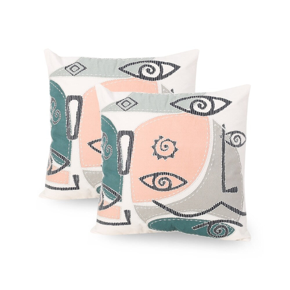 Loaldo Modern Handcrafted Fabric Pillow Cover by Christopher Knight Home