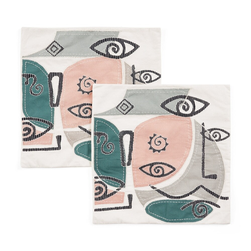 Loaldo Modern Handcrafted Fabric Pillow Cover by Christopher Knight Home