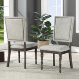 Steve Silver Lockwood Dining Set with Upholstered Side Chairs