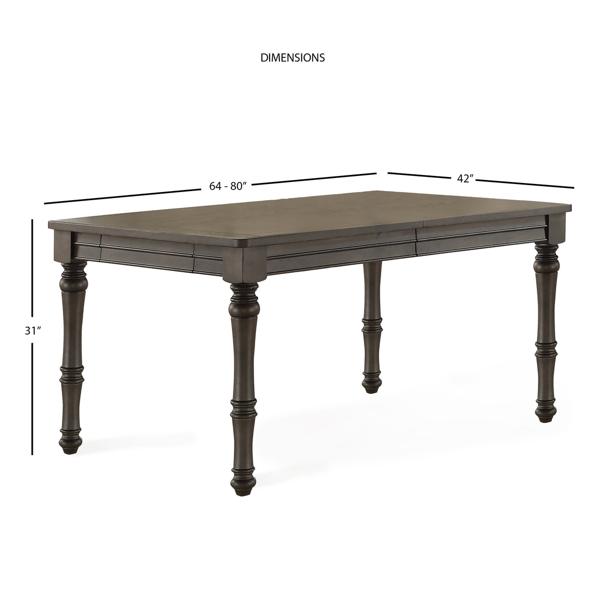 Steve Silver Lockwood Dining Set with Upholstered Side Chairs