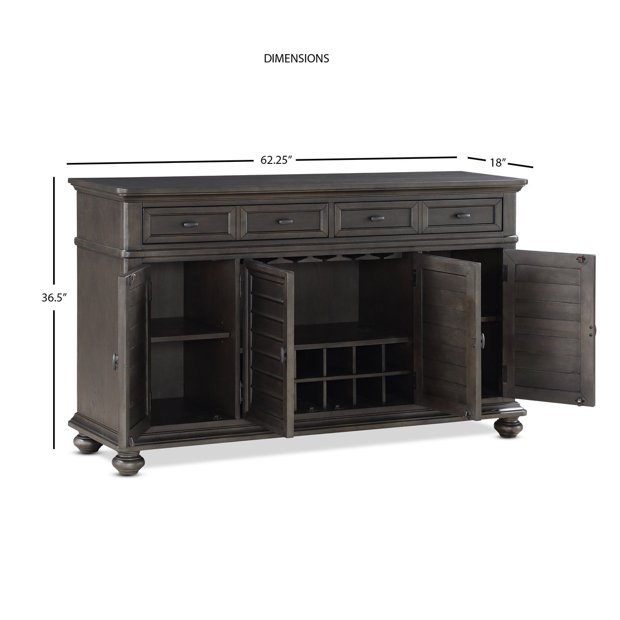 Steve Silver Lockwood Dining Set with Upholstered Side Chairs