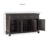 Steve Silver Lockwood Dining Set with Upholstered Side Chairs
